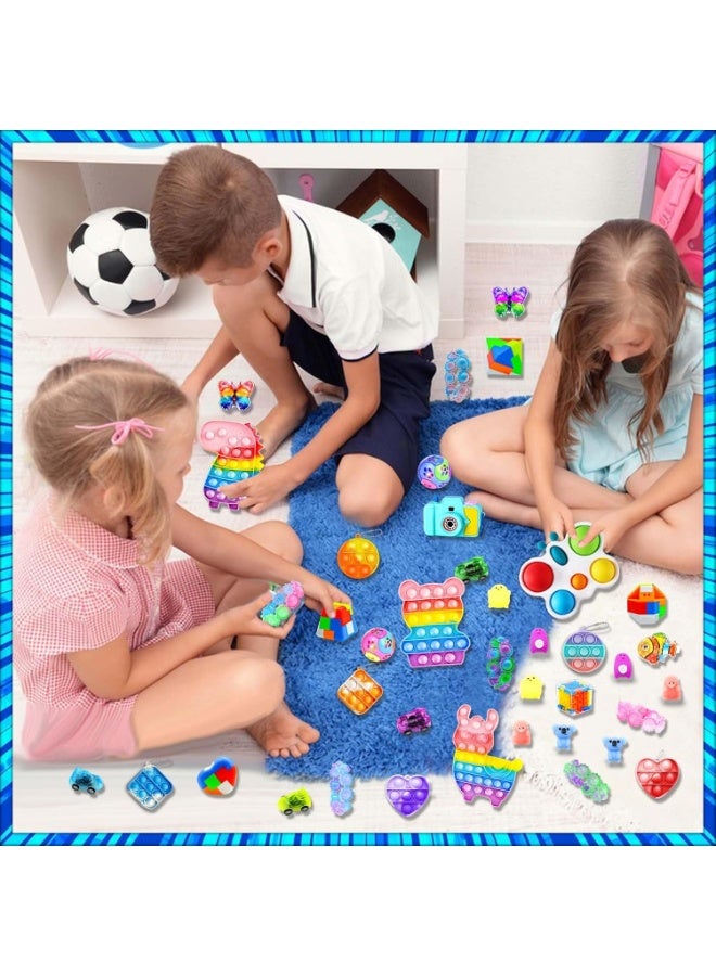 LEDIN 206 PCS Party Favors for Kids 3-5 8-12, Pop Fidget Toys Pack Birthday Gift Bulk Toys Halloween Goodie Bag Stuffers, Treasure Box Toys for Classroom Prizes Pinata Stuffers Carnival Prizes for kids - Image 5